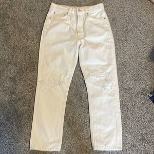 NWT AGOLDE Riley crop high rise in veil jeans size 27
